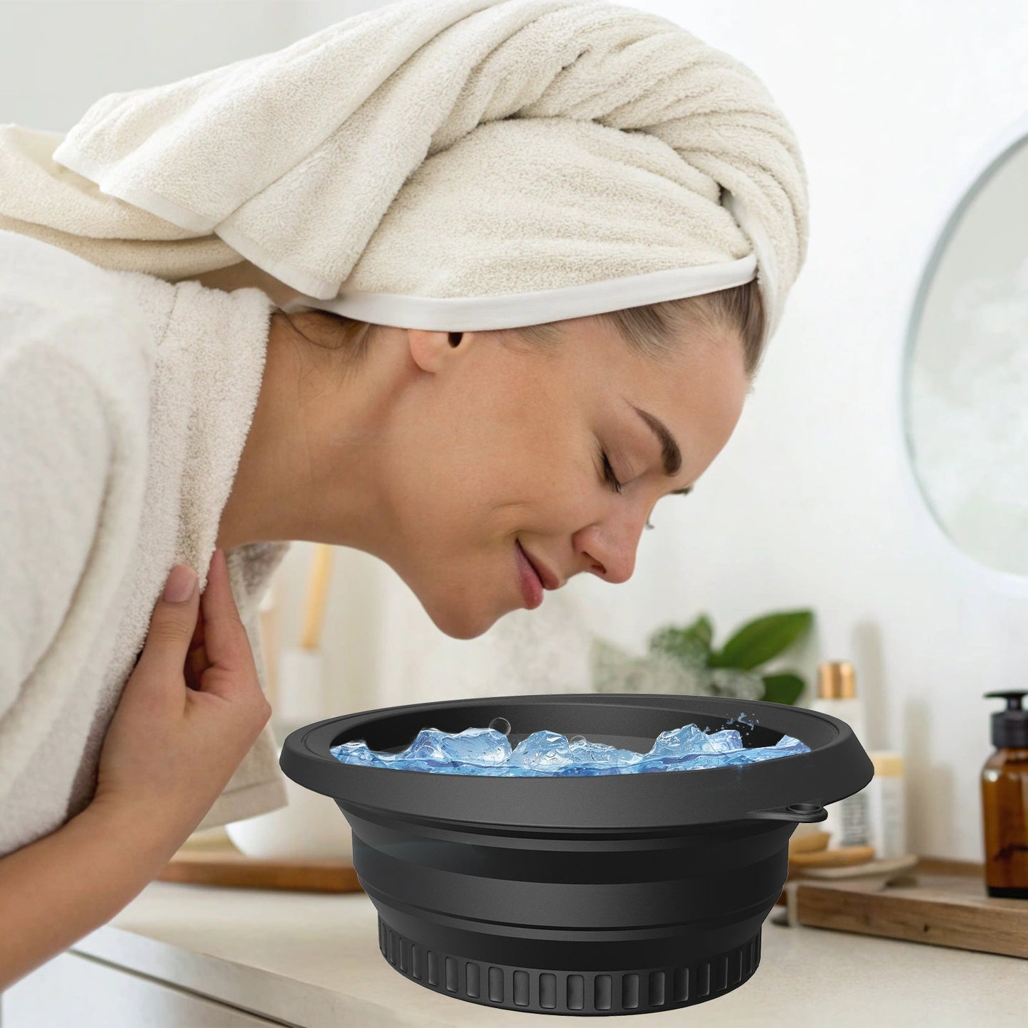 ICE FACE BATH BOWL FOR DEEP CLEANSING AND TIGHTENING SKIN