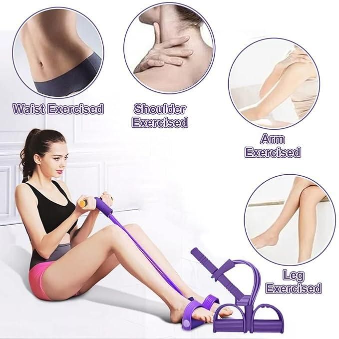 Multi-Function Pedal Resistance Band for Full-Body Yoga & Fitness (6 month warranty)