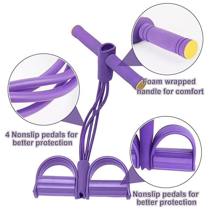 Multi-Function Pedal Resistance Band for Full-Body Yoga & Fitness (6 month warranty)