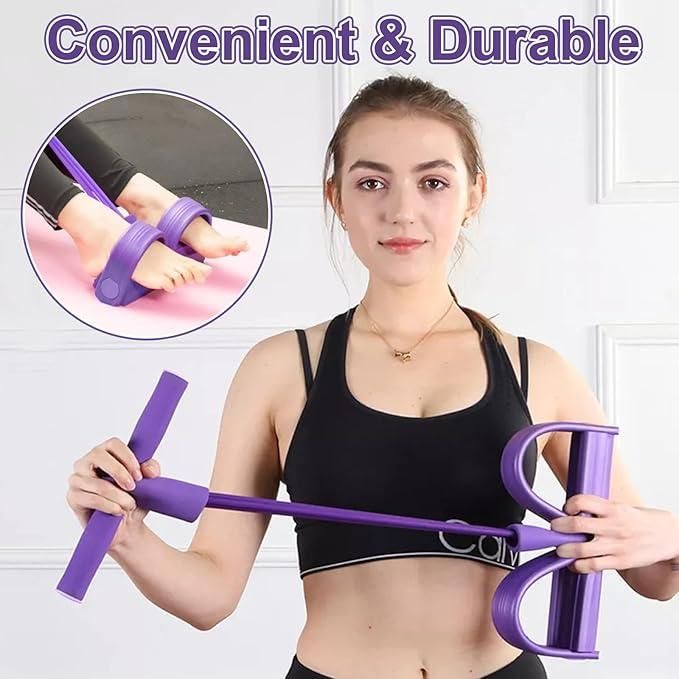 Multi-Function Pedal Resistance Band for Full-Body Yoga & Fitness (6 month warranty)