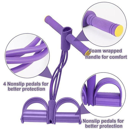 Multi-Function Pedal Resistance Band for Full-Body Yoga & Fitness (6 month warranty)